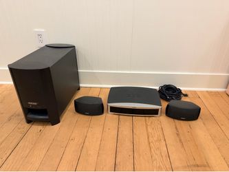 Bose Sound System - receiver, speakers, and sub