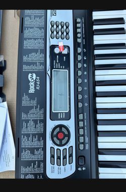 RockJam 54 Key Keyboard Piano with Power Supply Sheet Music Stand Piano  Note