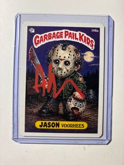 Garbage Pail Kids Jason Voorhees Ari Lehman Auto