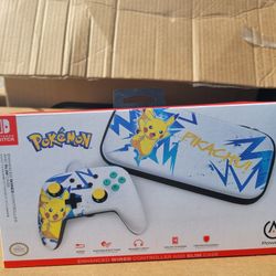 Nintendo Switch Pokémon PowerA Enhanced WIRED Controller And Slim Case