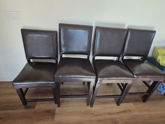 Leather Bar / counter stool chairs