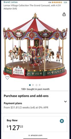 Lemax Village Collection The Grand Carousel, with 4.5V Adaptor (AA)