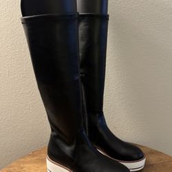 NEW Silent D Women’s Size 6.5 Nadia Stretch Smooth Black Platform Boots