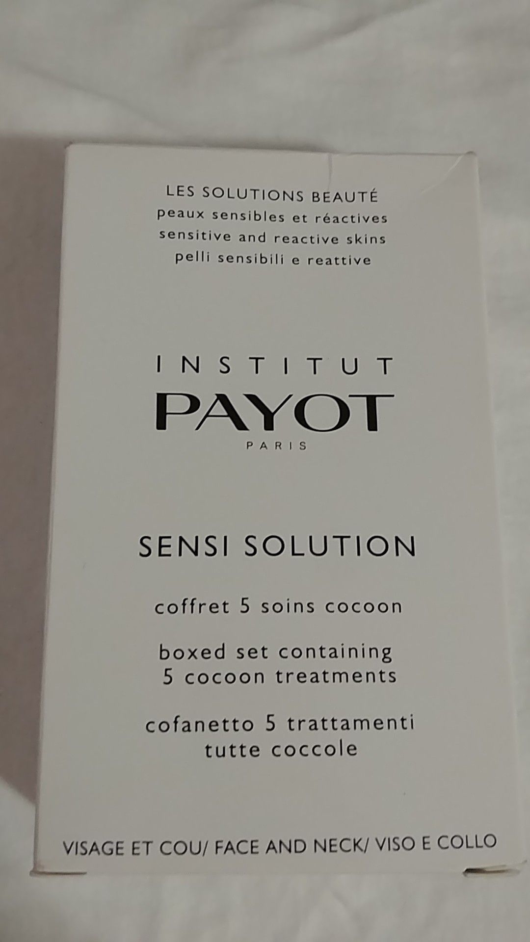Institut Payot Paris Sensi Solution 5 Cocoon Treatments from France