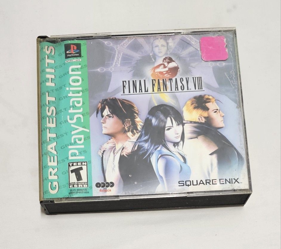 Final Fantasy VIII 8 (PlayStation 1, 1999) PS1 Greatest Hits No Manual Tested