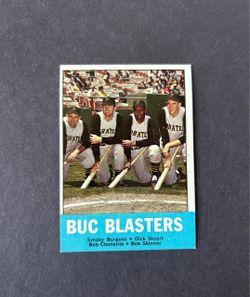 1963 Topps #18 "Buc Blasters" w/ Clemente.Negotiable
