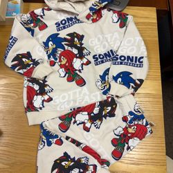 H&M Sonic 3t Toddler Boy Girl Sweatshirt Pants Set 