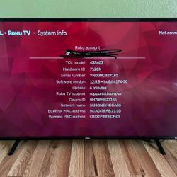 Tcl Roku tv 43in.