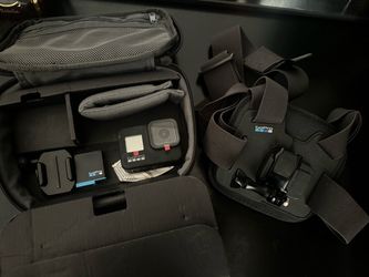 GoPro 8 Black Action Camera with Case and Chest Mount