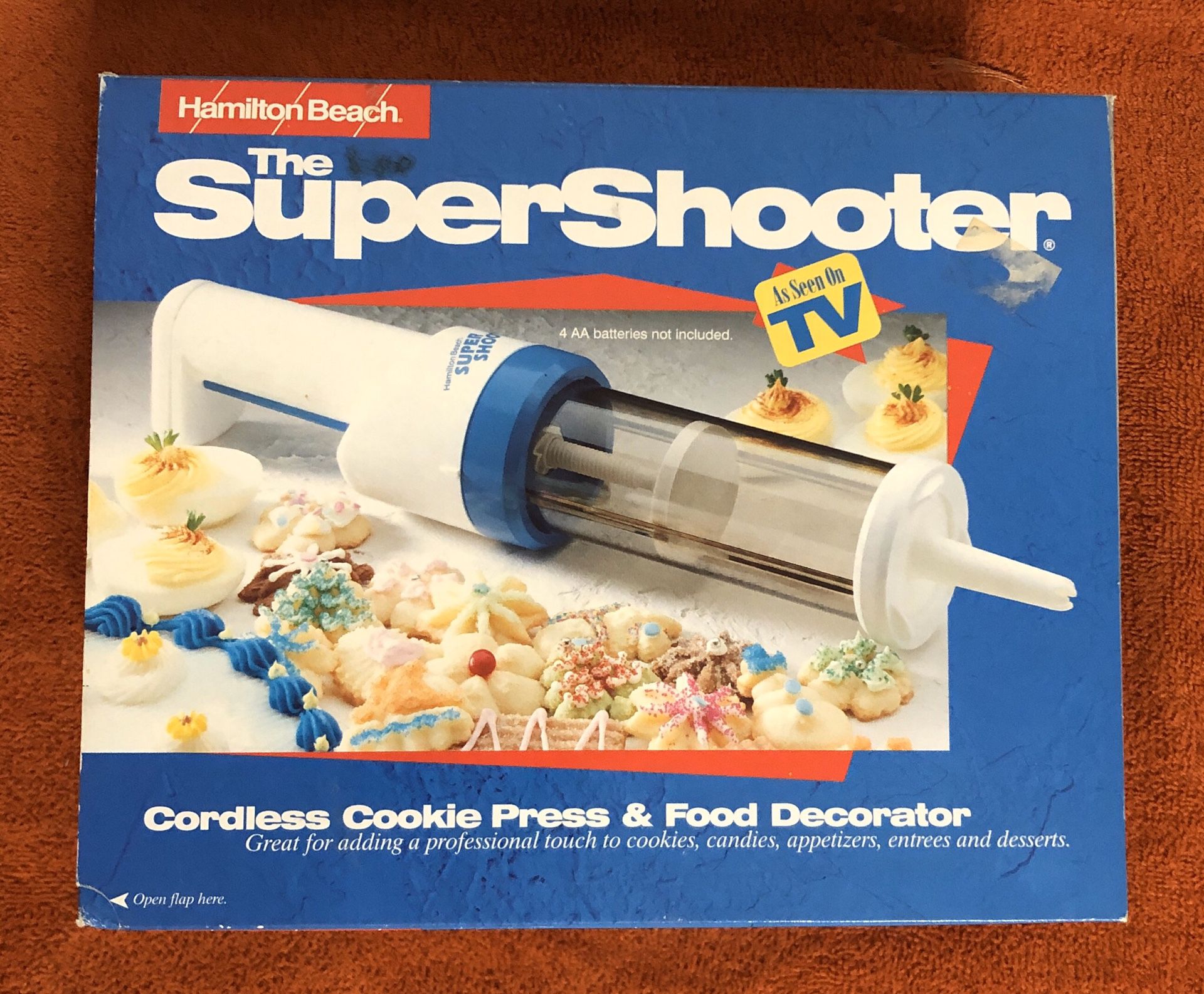 HAMILTON BEACH SUPER SHOOTER CORDLESS COOKIE PRESS AND FOOD DECORATOR - Cash & Carry or Will Ship