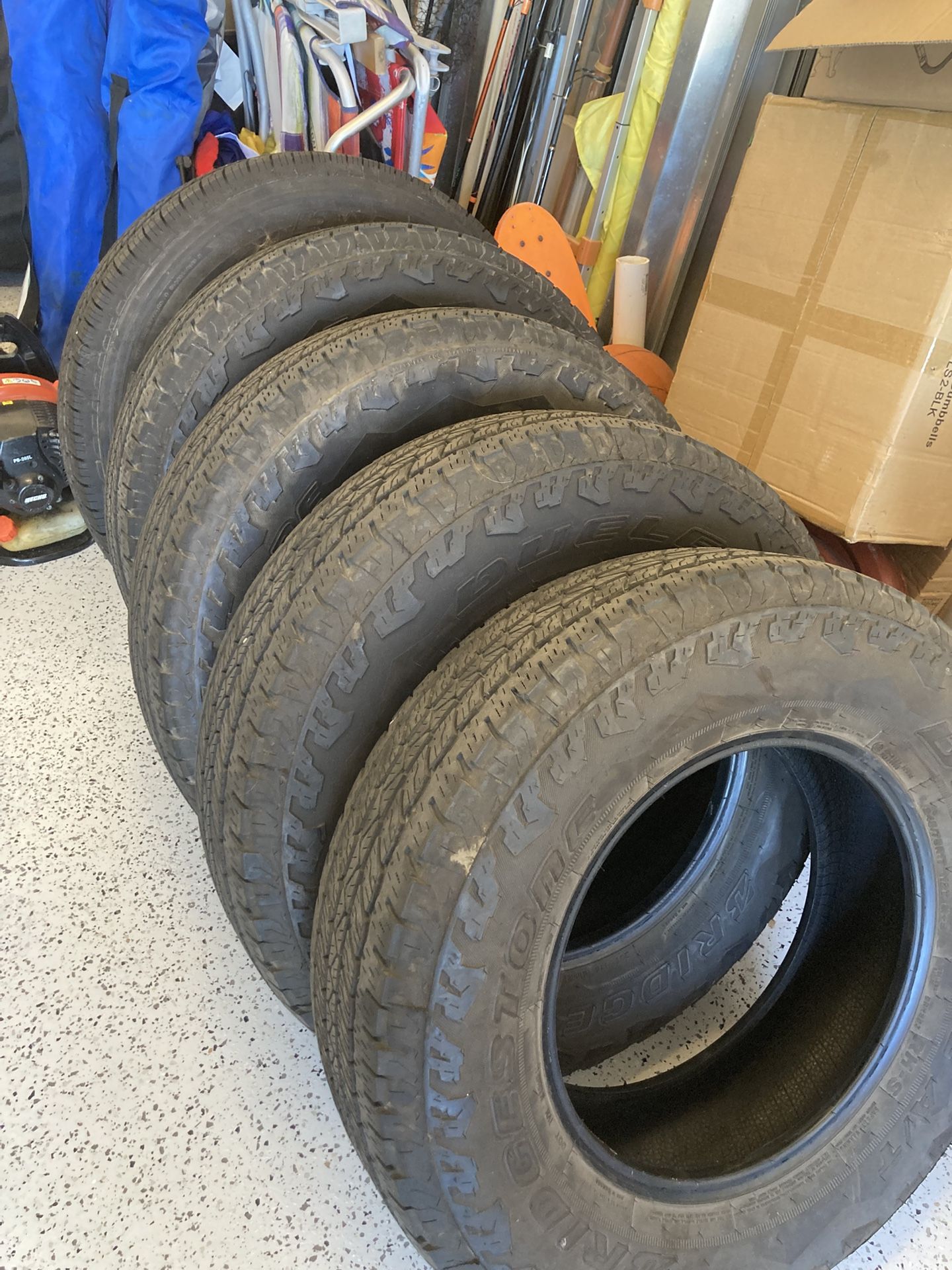 Bridgestone Five Tires 245/75 R 17