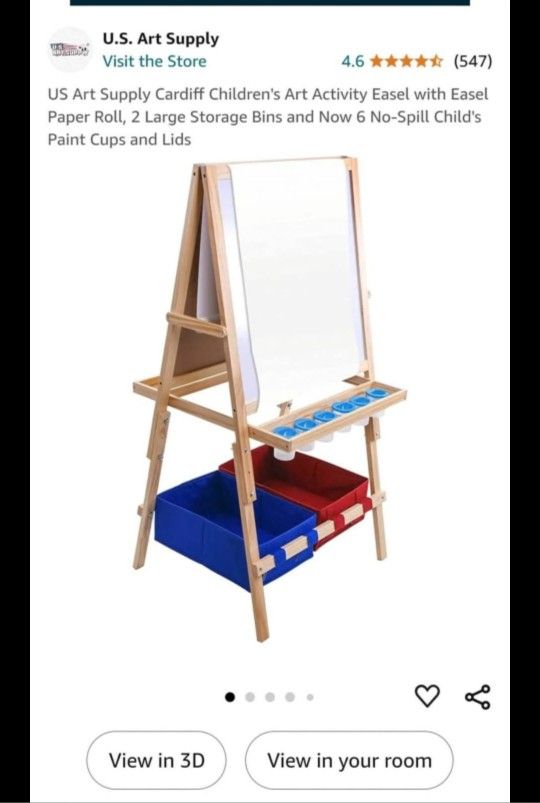 Art Supply Easel For Home Or Classroom 