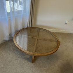 Modern Round Coffee Table – 47.5” Diameter – Stylish & Low Profile