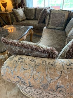 Living room long sofa