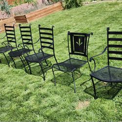 Metal Outdoor Patio Chairs 