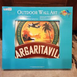 Large MARGARITAVILLE Outdoor Wall Art Sign