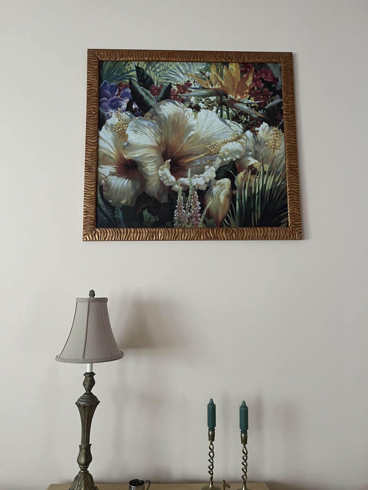 Vibrant floral artwork
