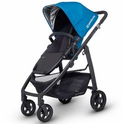 UPPABABY STROLLER BLUE W/ PIGGYBACK