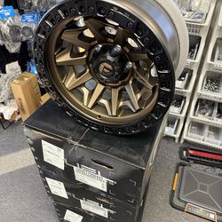 (Set of 4) Fuel D696 Covert 17x9 6x5.5" -12mm Bronze Wheels Rims 17" Inch