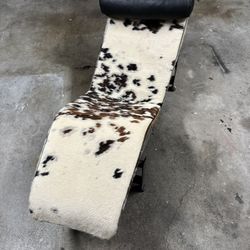 genuine cow hair leather chair