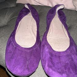 Vince Purple Flat Shoe