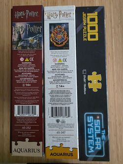 1000-Piece Jigsaw Puzzles - Set of 3 (Harry Potter & Solar System)