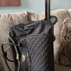 Ellen Tracy Rolling Duffle Bag with Telescopic Handle