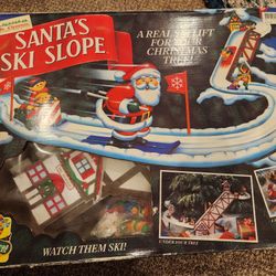 Antique Santa's Ski Slope
