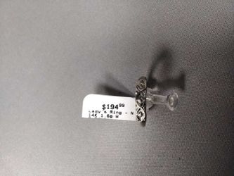 White Gold 14k (.585) 1.6 grams Size 6.5