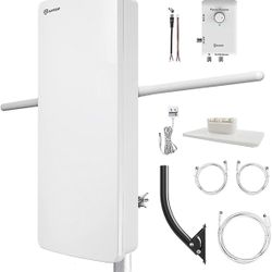 ANTOP - Hd Smart Booster Panel Indoor/Outdoor Tv Antenna NEW IN BOX