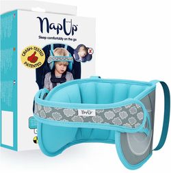 NapUp Child Head Support for Car Seat / Booster – Light Blue