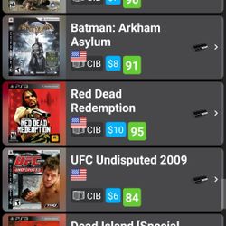 Ps3 Games For Sale. ( Game List 2 ) 
