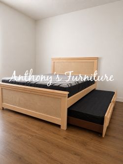 New Queen Bed And Trundle With Mattresses