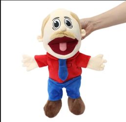 New Marvin Foster Father Jeffy Hand Puppets Plush Toy Supermariologan Figure Toy
