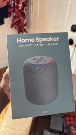 Colorful LED Lit Fabric Home Speaker