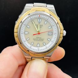 Pulsar Titanium Solar Unisex Watch 