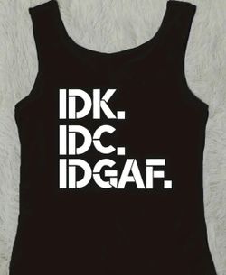 Black Ladies Tank Top