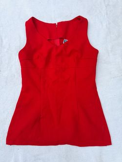 Authentic 1970’s Vintage Red Sleeveless top