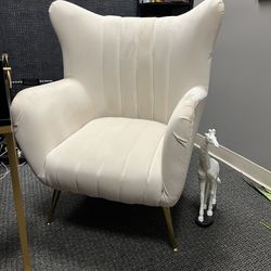 Gently Used Cream Accent Chair 