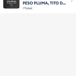 Peso Pluma Concert Ticket