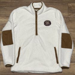 Hurley Sherpa Fleece Pullover Half Zip Two Tone Warm Winter Sweatshirt Mens S