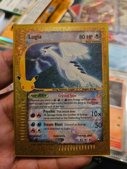 Lugia Crystal Type Pokémon Card Holo