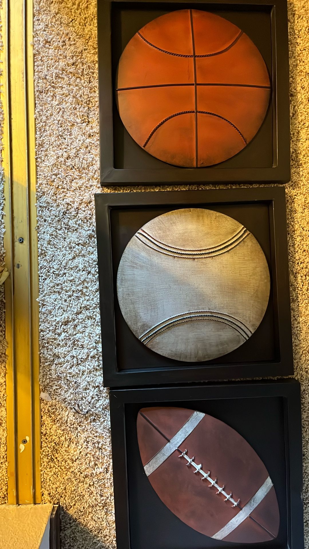 Metal Sports Ball Posters