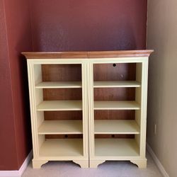 Ethan Allen County Crossings Maple Bookcases