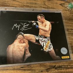 Myles “Fury” Jury Authentic Panini Autographed 8x10 Photo UFC Fighter MMA 
