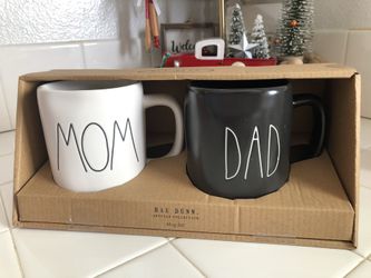 Rae Dunn Mugs, Mom , Dad.