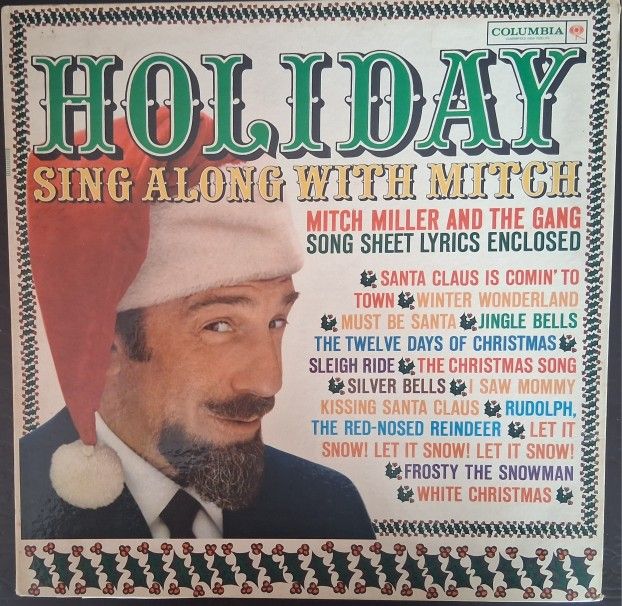 "Holiday Sing Along With Mitch" 1961 Columbia Orig 1st Press (Mono)w/Song Bk~VG+