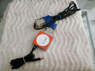 Easy 2nd monitor adapter - USB to VGA/DVI cable