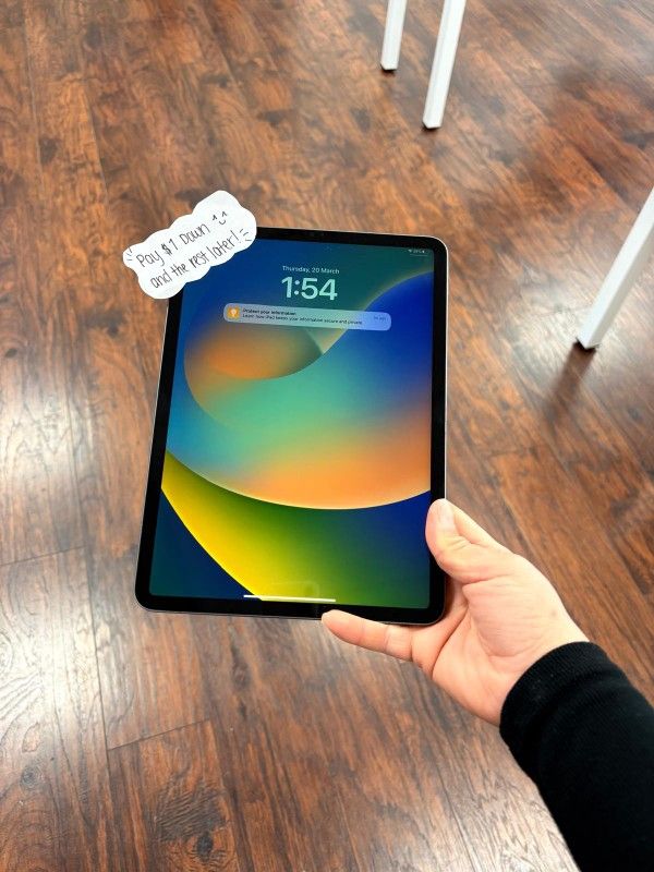 Apple IPad Pro 11" OLED M4 Tablet - Pay $1 To Take It Home Today and pay the rest later.