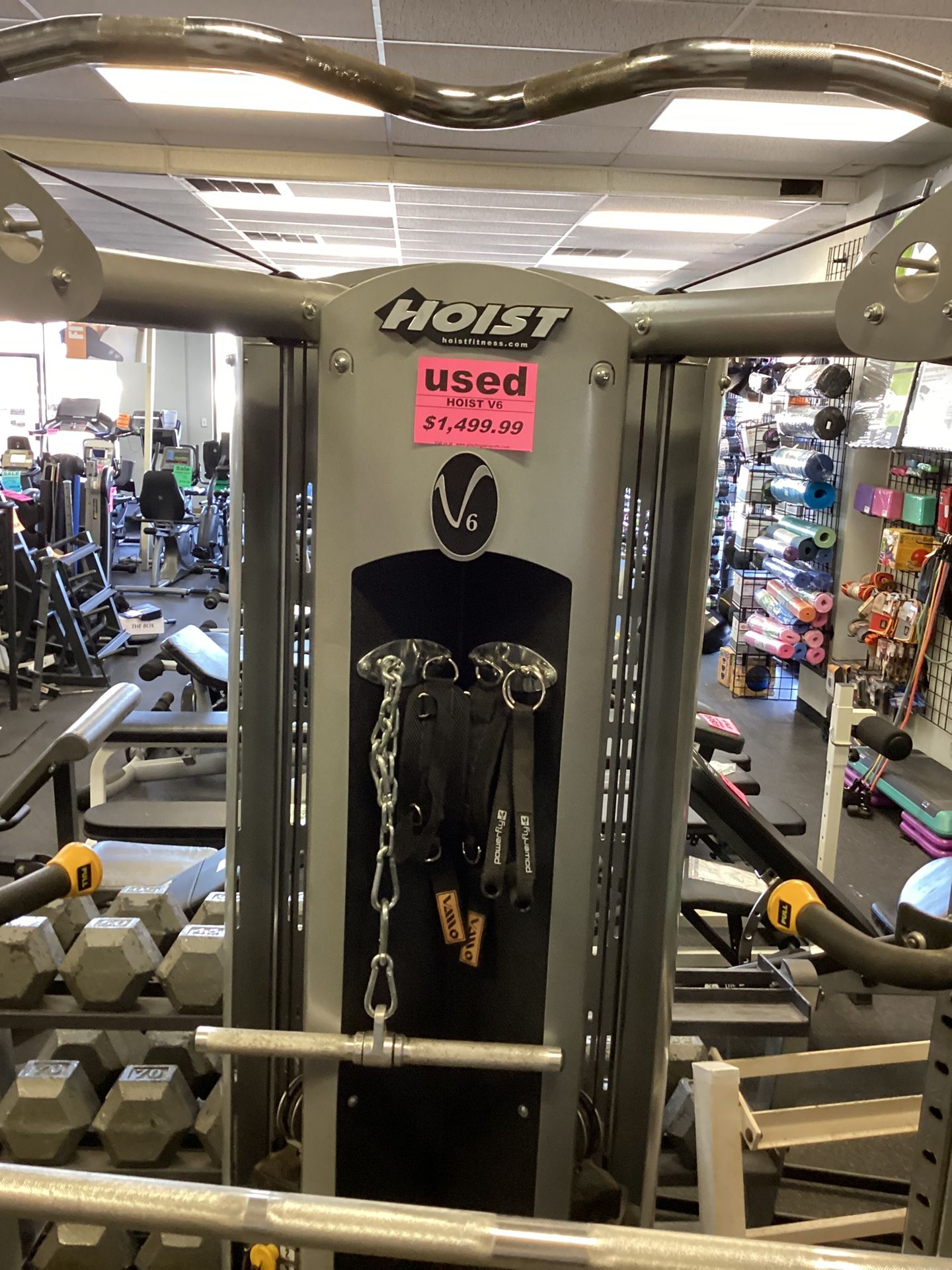 Hoist V6 Functional Trainer Home Gym With Dual 150 Lb Weight Stacks for